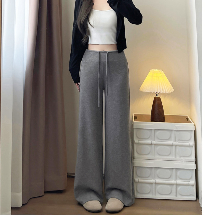 Spring and Autumn Maternity Drawstring Waist Elastic Stretch Pants Casual Straight Loose Drapey Relaxed Wide-Leg Long Pants Spring and Autumn Maternity Drawstring Waist Elastic Stretch Pants Casual Straight Loose Drapey Relaxed Wide-Leg Long Pants