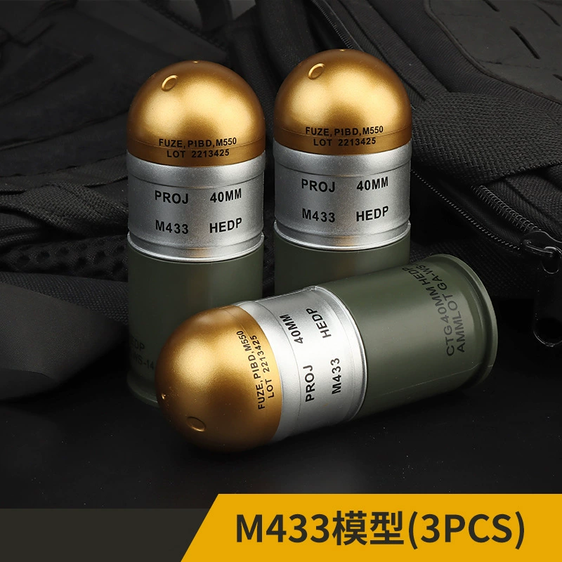 ПМодель гранаты Toy M433, реплика 40 мм, запечатанная цветная коробка, 4×4×10 см