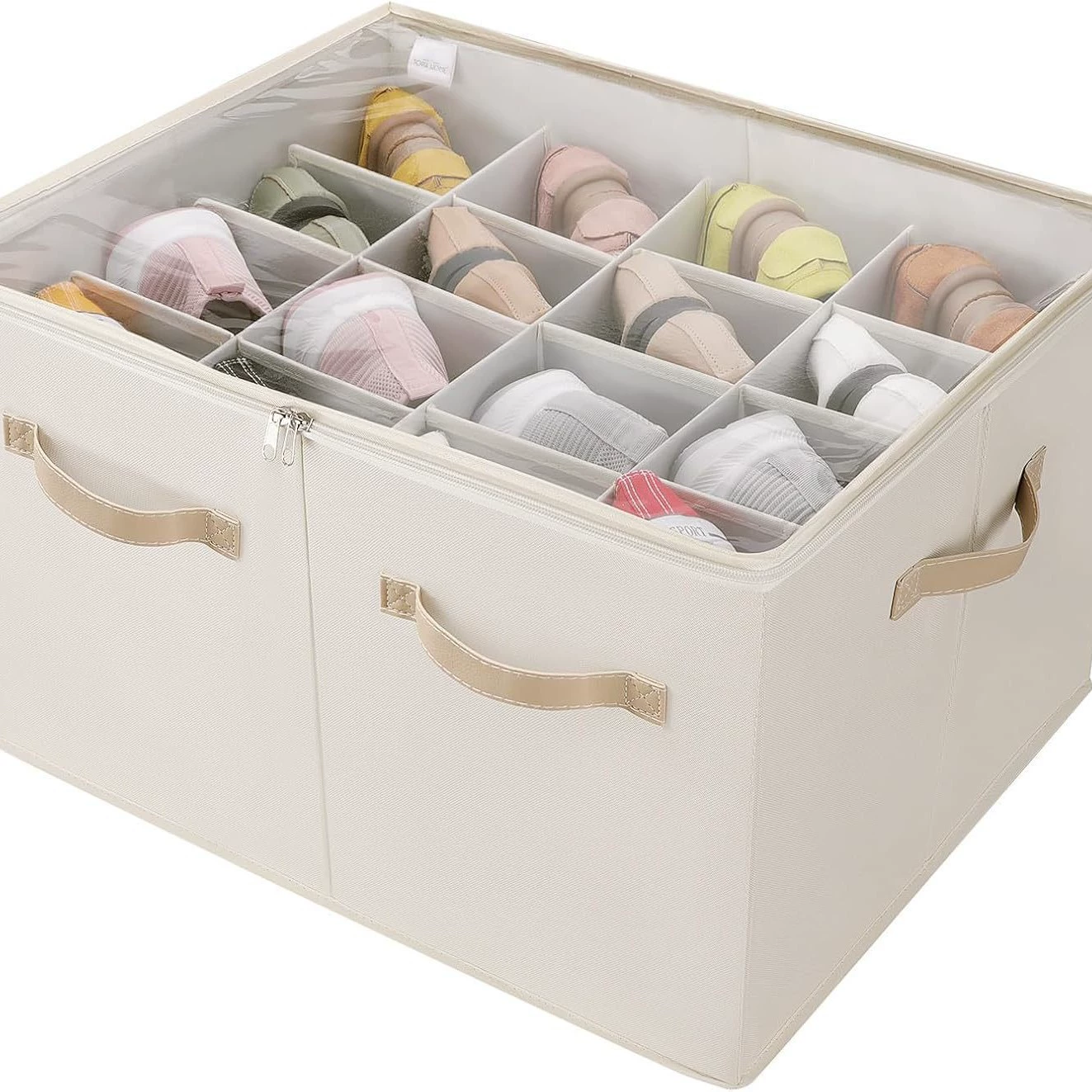 Трансграничные горячие продажи 16-сеточная обувная коробка с прозрачной крышкой Коробка для хранения Съемная коробка для хранения