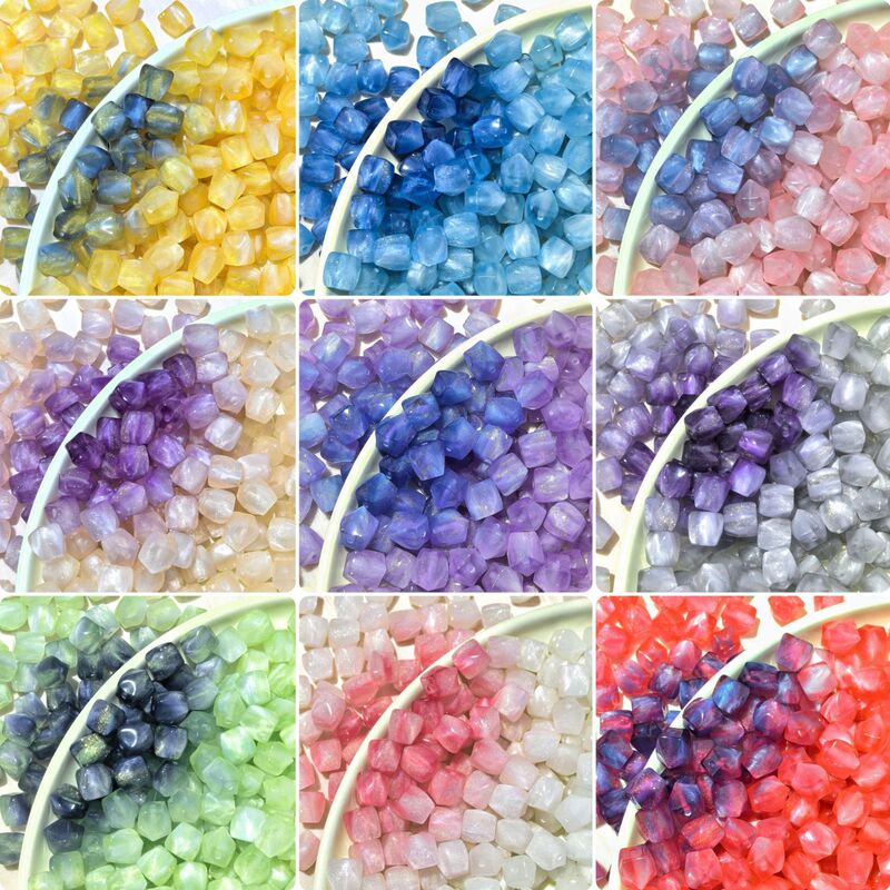 Uv Photosensitive Color-Changing Octagonal Resin Beads, Color-Changing Loose Beads, Handmade DIY Beaded Bracelet Materials and Accessories