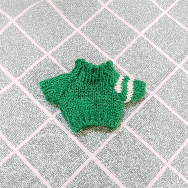 Venta caliente perro cabeza 14cm muñeco de peluche suéter colección de accesorios de ropa rabu ropa spot al por mayor