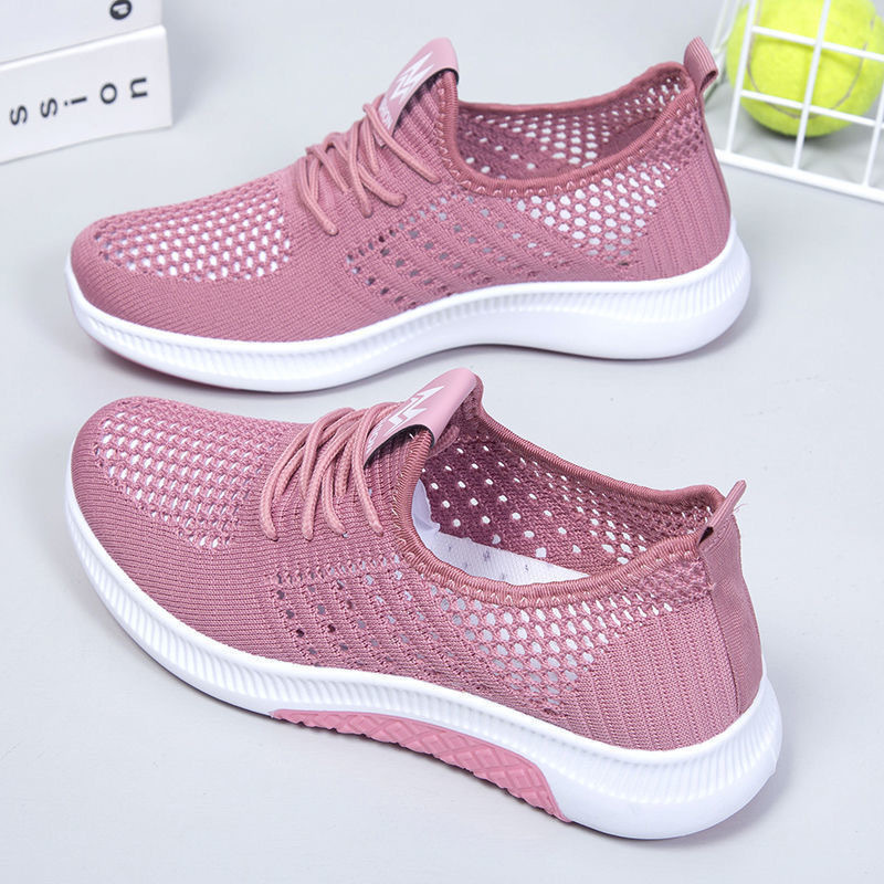 Summer Hollow Breathable Old Beijing Cloth Shoes Mesh Soft Sole Non-slip All-match Casual Sports Women's Mother Shoes for Children