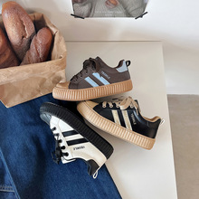 2023新款秋季时尚潮流低帮百搭拼色休闲运动鞋透气踩脚感女学生