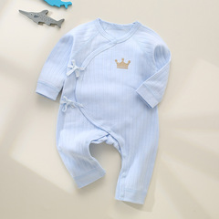 Adjustable-Strap Baby Onesie for Spring and Autumn | Newborn Cotton Clothing | Baby Underwear & Pajamas | Romper & Monk's Garb | Butterfly-Style Outfit