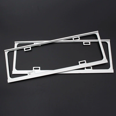license plate frame license plate frame – License plate holder/license plate holder - 15-magnesium-alloy-silver-blue-brand
