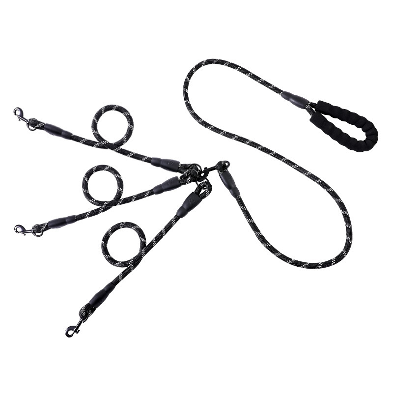 Cuerda de tracción para mascotas un arrastre dos arrastre tres cuerda de tracción Golden Retriever tracción resistente al desgaste cuerda de perro de múltiples cabezas suministros para mascotas