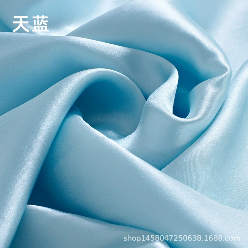 Silk fabric 100% mulberry satin, 114 cm width, 16 momme, plant‑dyed, wholesale multi‑color