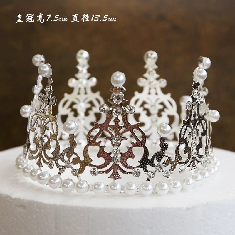 Fábrica directa transfronteriza corona de cabeza de cumpleaños torta de decoración ramo de flores decoración de novia corona de cabeza reina vestido de cumpleaños