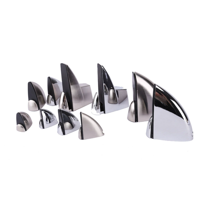 Оптовая Общая стойка для ванной комнаты Регулируемый стеклянный зажим типа рыбьего рта F Тип стеклянная пластина Рама блеск матовый зажим