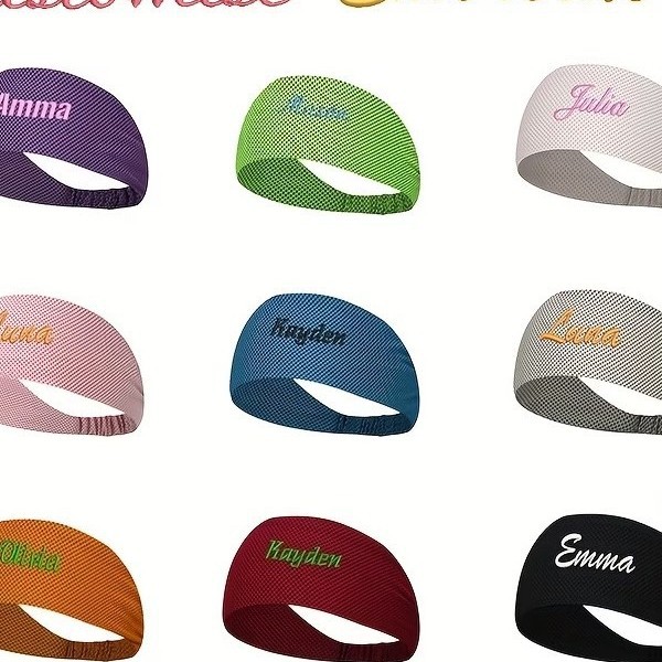 Embroidery Customization with Your Name and Other Personalized Text Suitable for Various Leisure Activities, with Multiple Color Options and Soft Colors to Choose from