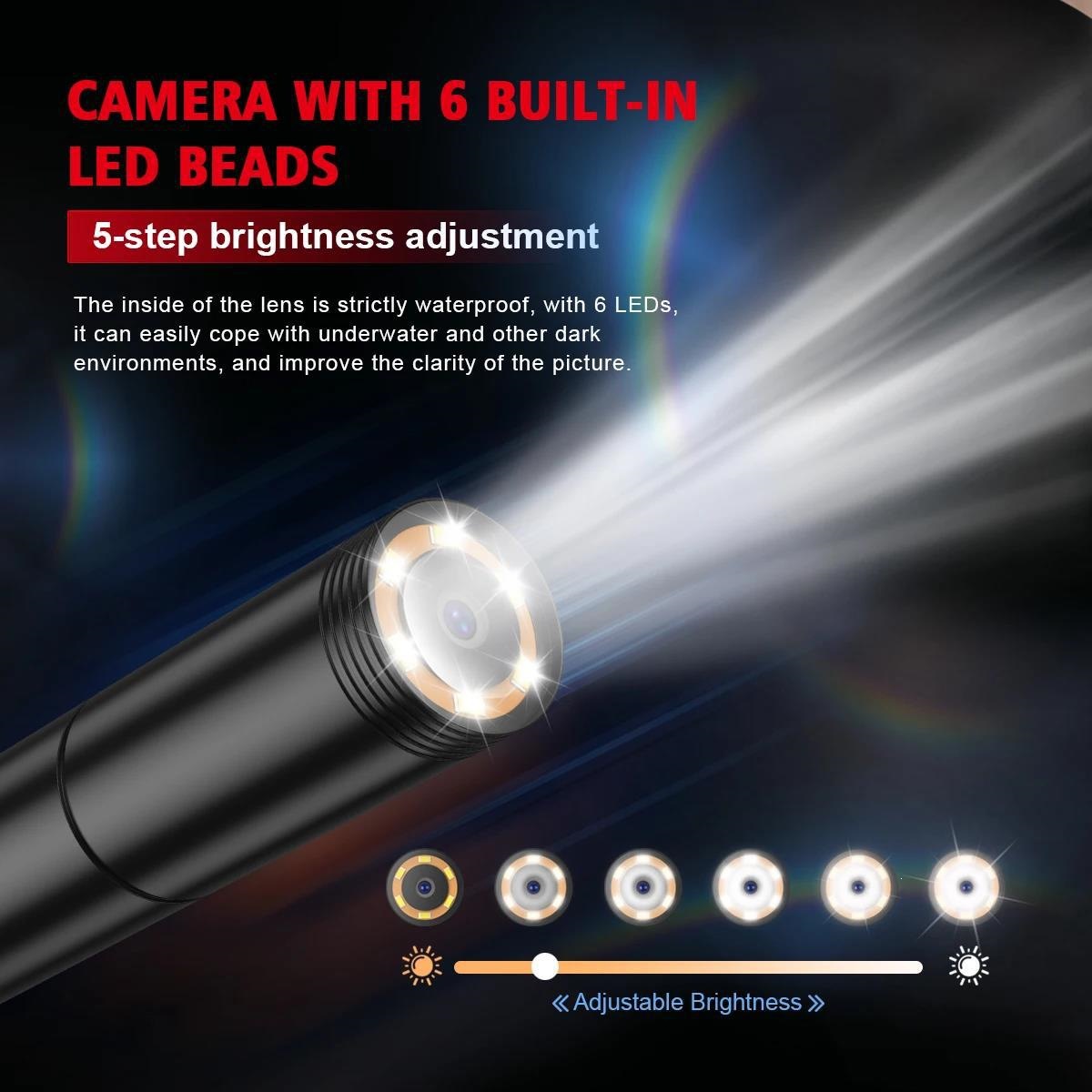 HABOTEST Taşınabilir HD Endüstriyel Borescope 4.3 İnç Ekranlı Boru Oto Onarım Su Geçirmez Kamera