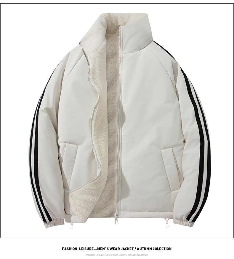 Double-sided Lambswool Padded Jacket For Men And Women Warm Coat_voghion.com
