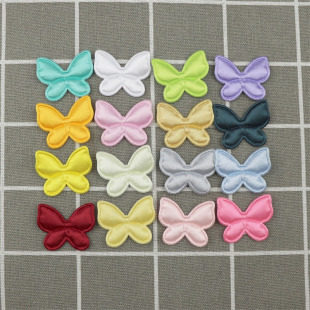 3.1cm Satin Butterfly Accessories Hair Accessories Headwear Accessories Material Clothing Doll Shoes and Socks Decoration Accessories