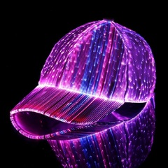 ホットな新 LED 光ファイバー発光キャップバーディスコ発光野球帽ヒップホップカップルフラッシュキャップ
