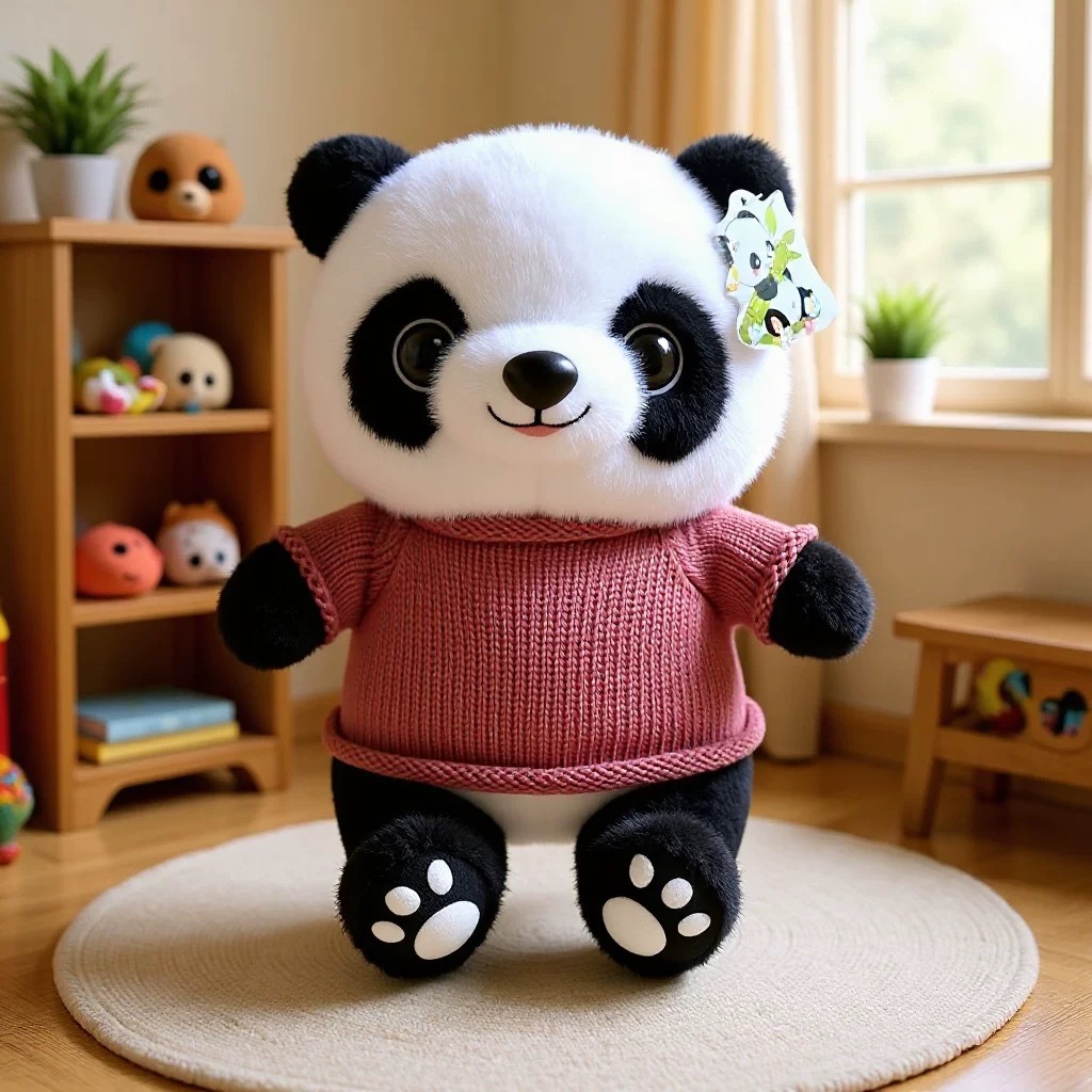 Panda lindo muñeca de peluche vestido Tesoro Nacional Panda muñeca Chengdu recuerdos festivos regalos impresión logotipo