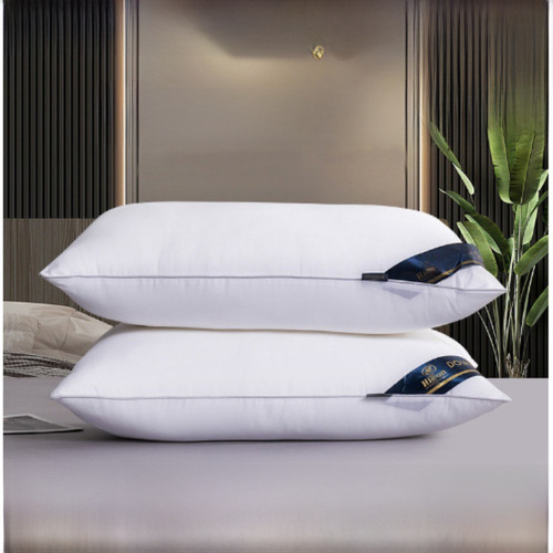 A pair of non-sag pillow from Hilton five-star hotel, cervical support featherdown pillow core, factory wholesale