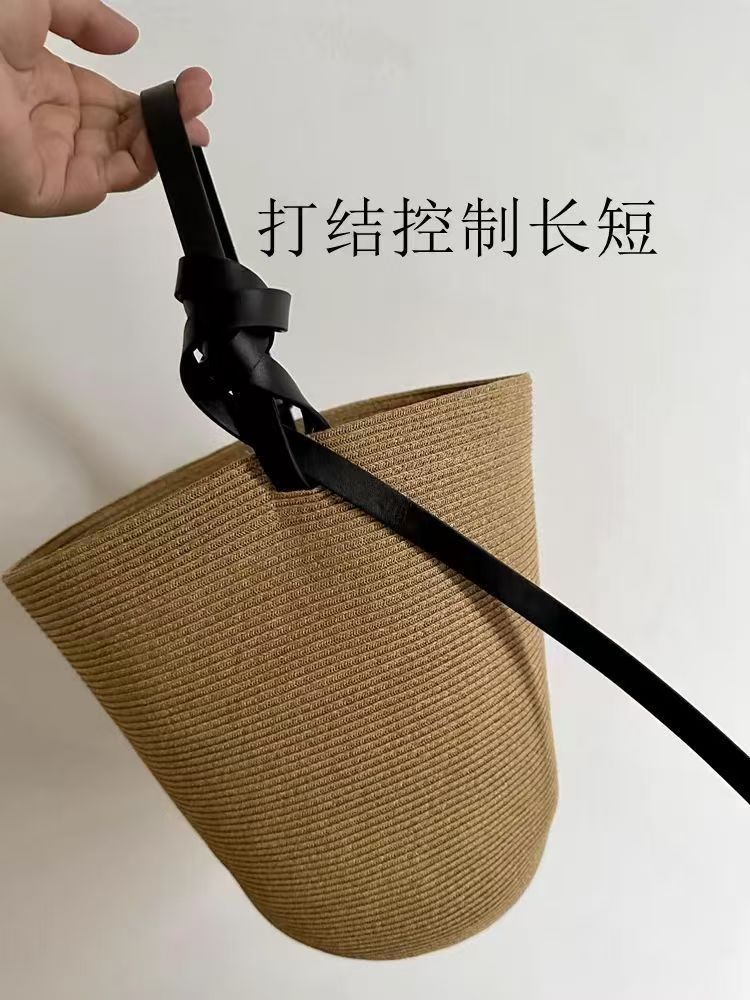 카키색 PU 숄더 스트랩
