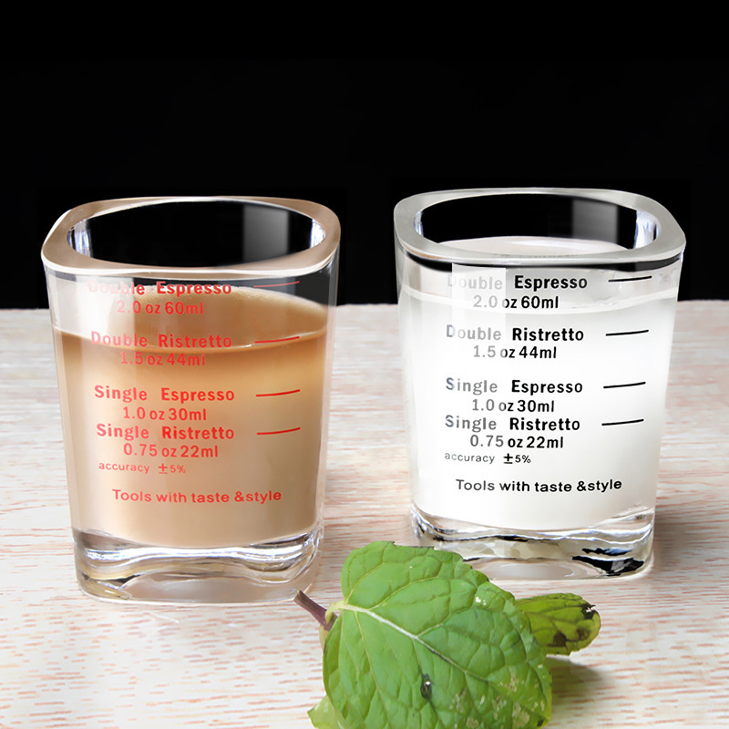 Transparent glass thermometer for home use scaled