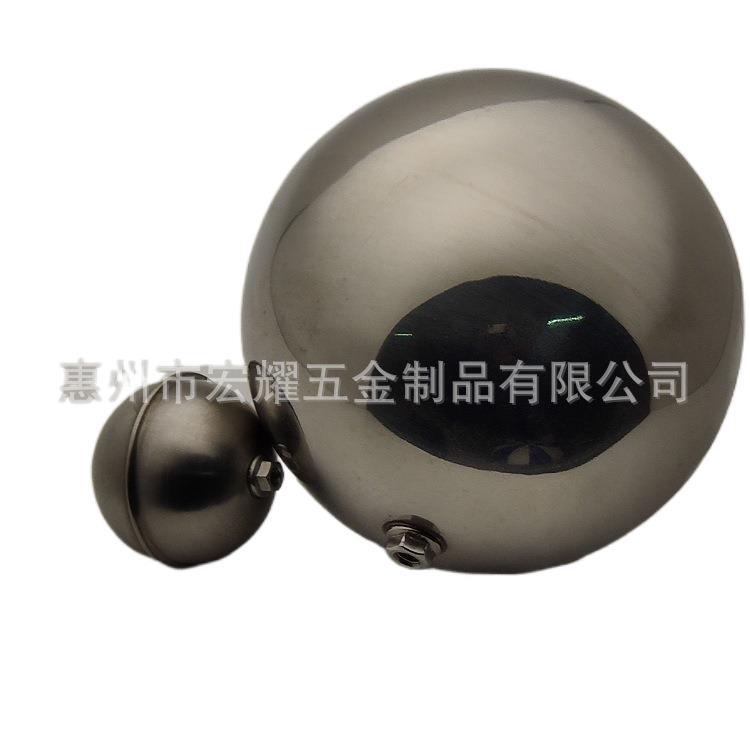 304 不锈钢高温耐压带M6牙直径80mm蒸饭机水箱开关圆浮球