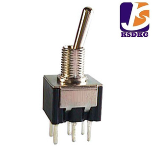 Small 6-foot 3-speed Toggle Switch Double Row 3-speed Two-position Rocker Switch 2P3T Vertical Rocker Switch
