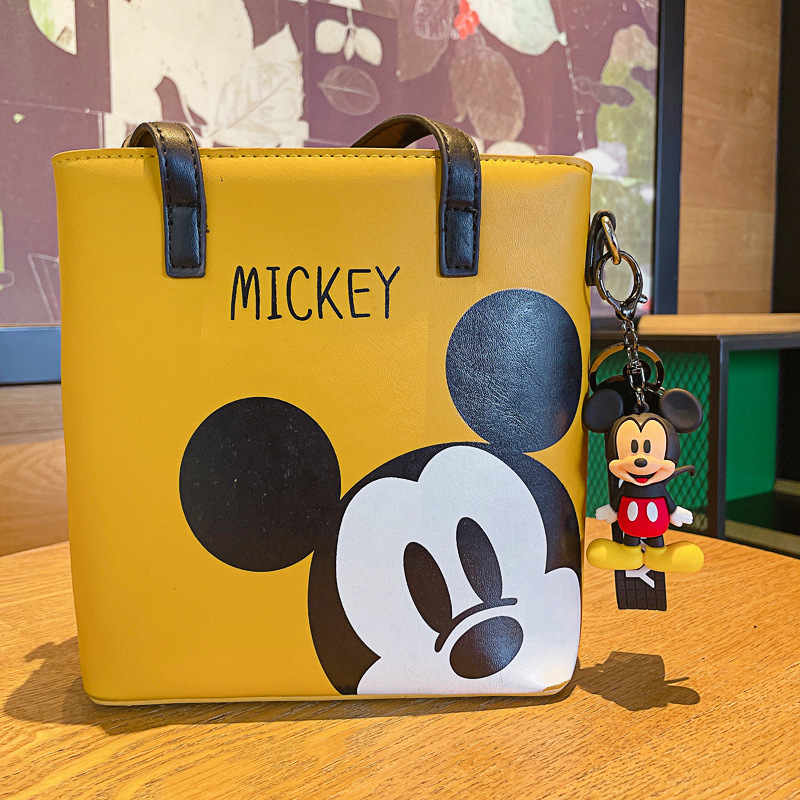Llavero Creativo de Mickey y Minnie, Colgante de Muñecos de Dibujos Animados, Accesorio para Bolsos y Llaves de Coche, Regalo de Joyería