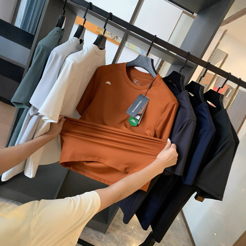 Italian Dali Leavo Johnson Penny End Men's Sports Leisure Fitness Simple High Elastic Short Sleeve T-Shirt