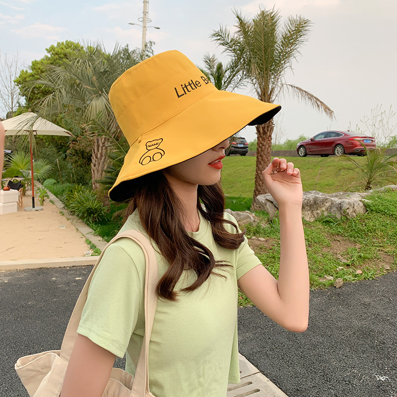 Summer embroidered printing double-sided fisherman hat NSCM55553