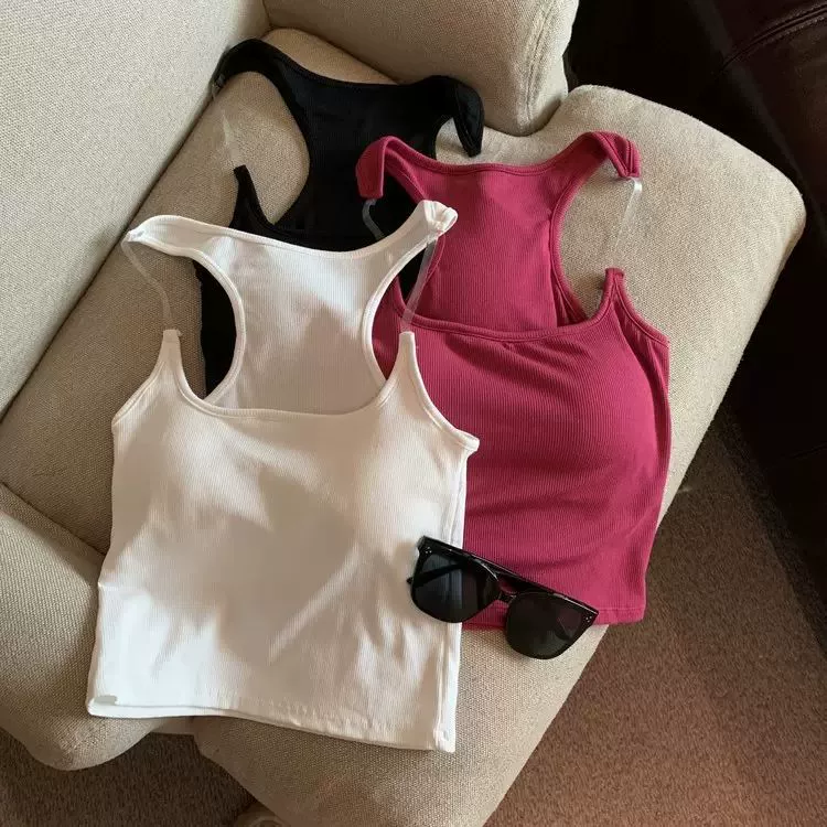 Невидимый плечевой ремень с нагрудной подкладкой Жилет-камзол Женская внутренняя одежда Наружная одежда Летняя горячая девушка Сексуальный Топ без трубок Тайский нишевый Топ