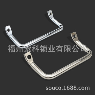 LS531-100 bending angle flat head inclined handle 304 stainless steel round Rod industrial handle equipment handle