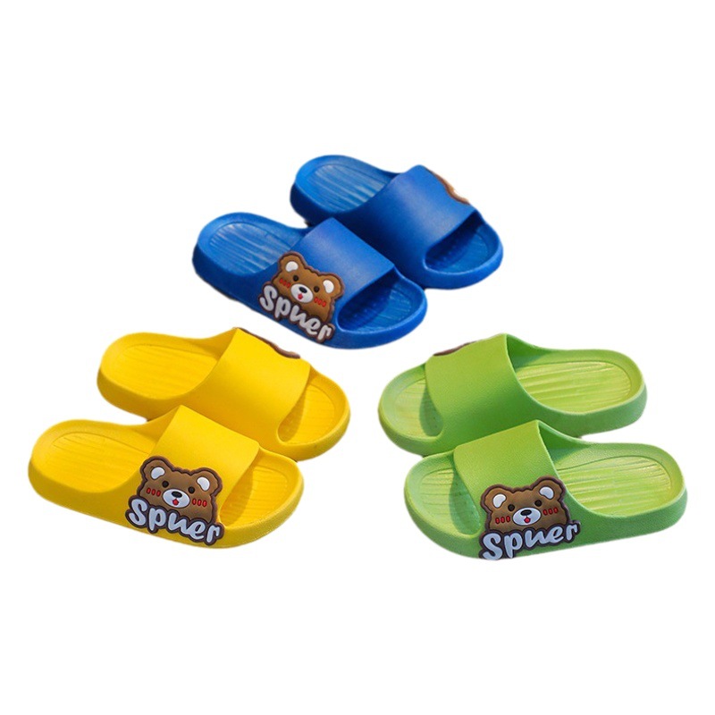 Non-Slip Soft-Soled Children's Shoes Parent-Child Slippers Summer Boys and Girls Indoor Bathroom Bathing Cartoon Home Shoes Children's Shoes
