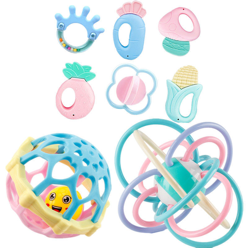 Juguetes para bebés mordedor Educativo Educación Temprana 0 a 3 meses 6 bebé 1 año bebé recién nacido niños y niñas sonajero de mano