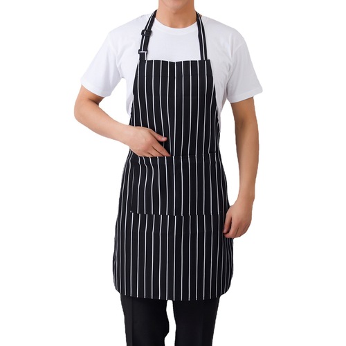 Chef's Apron Hotel Restaurant Canteen Workwear Apron Coffee Shop Dining Restaurant Male and Female Neck Apron Wholesale