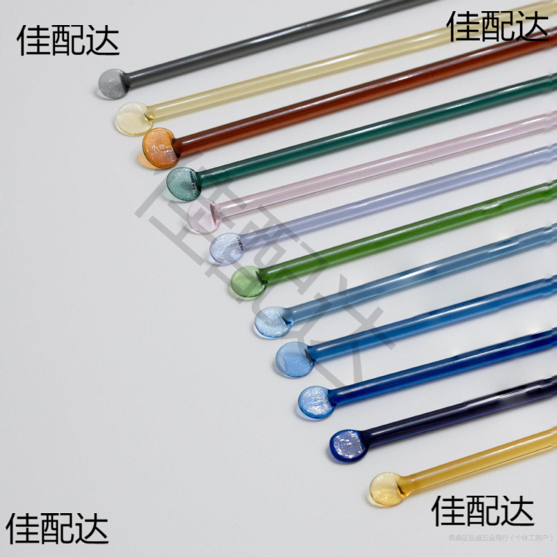 高硼硅玻璃棒琉璃灯硬料可烧制灯工DIY材料彩色玻璃棒1kg实心|undefined