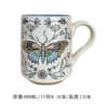 [湖蓝色一只蓝色蝴蝶马克杯]