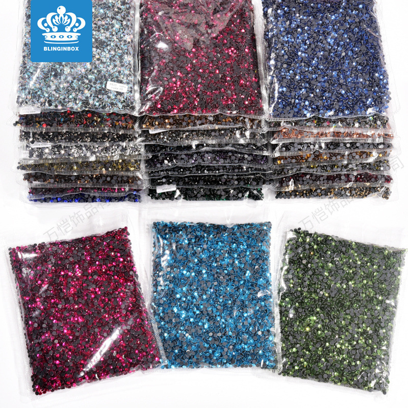 Cross-border internet celebrity big bag DMC glass Hot Melt Adhesive hot drilling DIY clothing creative beauty rhinestone decorative accessories Cross-border internet celebrity big bag DMC glass Hot Melt Adhesive hot drilling DIY clothing creative beauty rhinestone decorative accessories