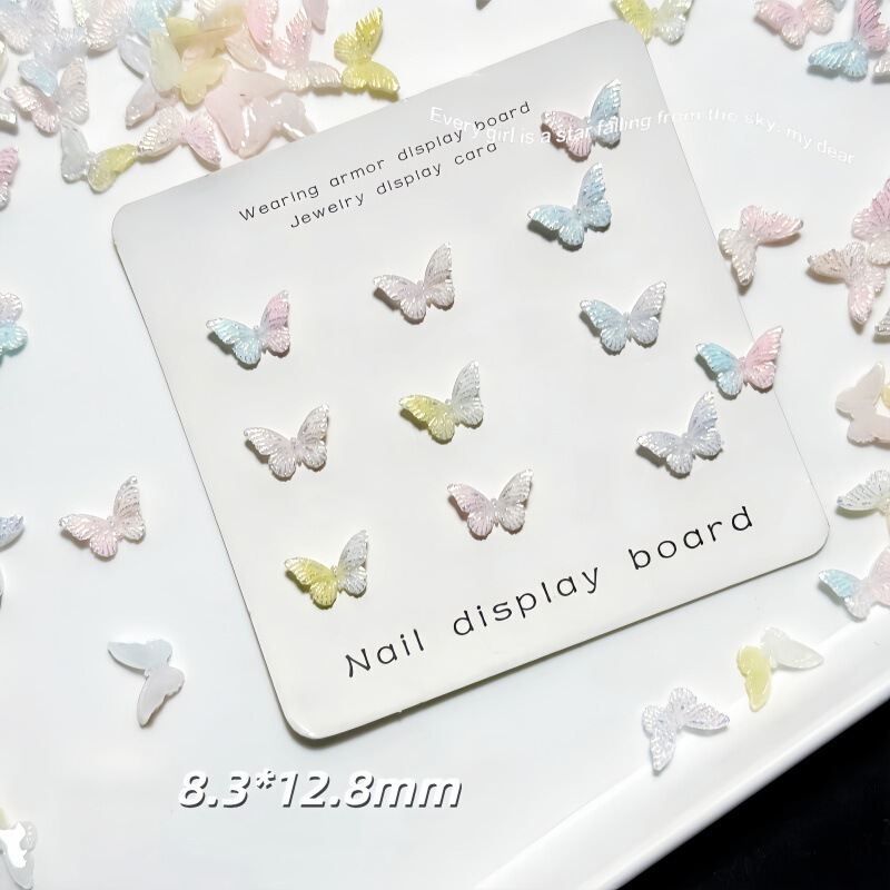 Iridescent Water Ripple Butterfly Fine Glitter Texture Two-Tone Resin Nail Art Earrings Flower Ball Planner Flow Slime Squishy Slime Iridescent Water Ripple Butterfly Fine Glitter Texture Two-Tone Resin Nail Art Earrings Flower Ball Planner Flow Slime Squishy Slime