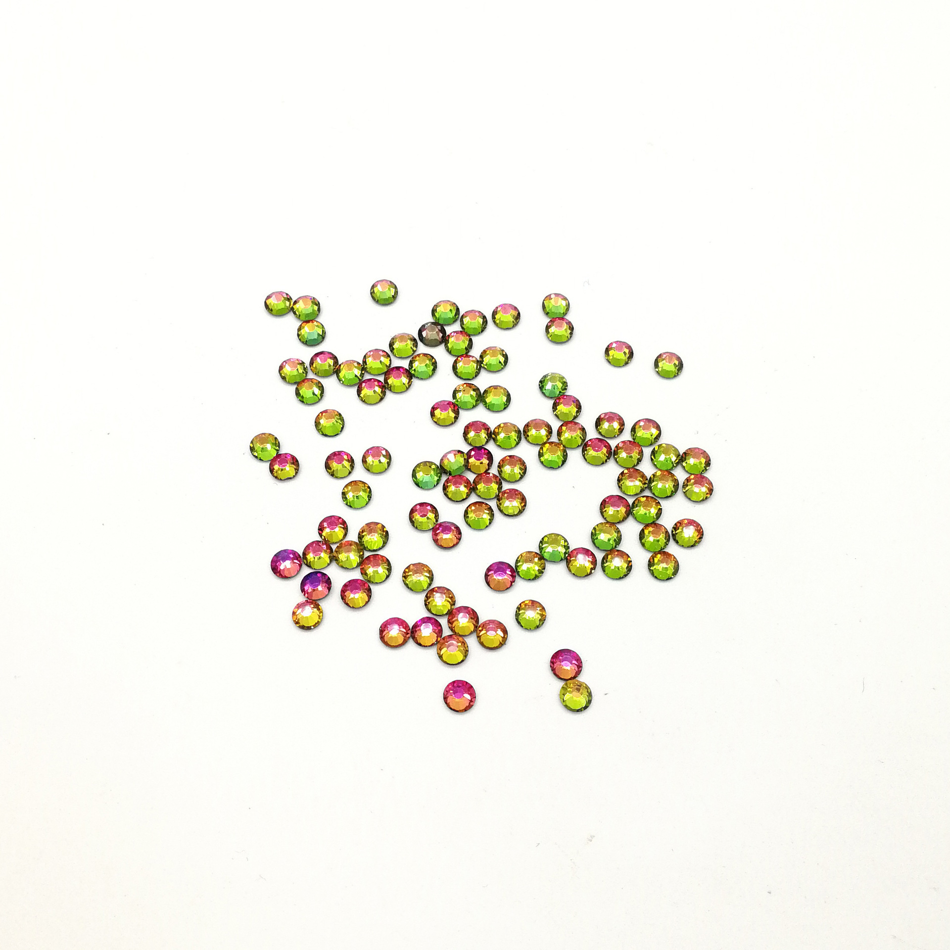 Color redondo taladro de fondo plano accesorios de ropa taladro de uñas accesorios taladro de vidrio DIY taladro de vidrio de color decoración manual