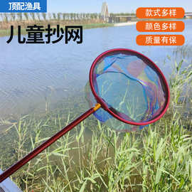 儿童抄网碳素可伸缩捞鱼网抓蜻蜓蝴蝶蝌蚪网兜小孩户外捕鱼捕虫网