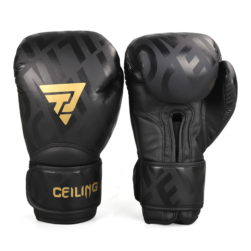 Guantes de boxeo de Ceiling Guantes de boxeo Adultos Hombres Sanda Guantes de lucha Muay Thai Profesional Boxeo juvenil