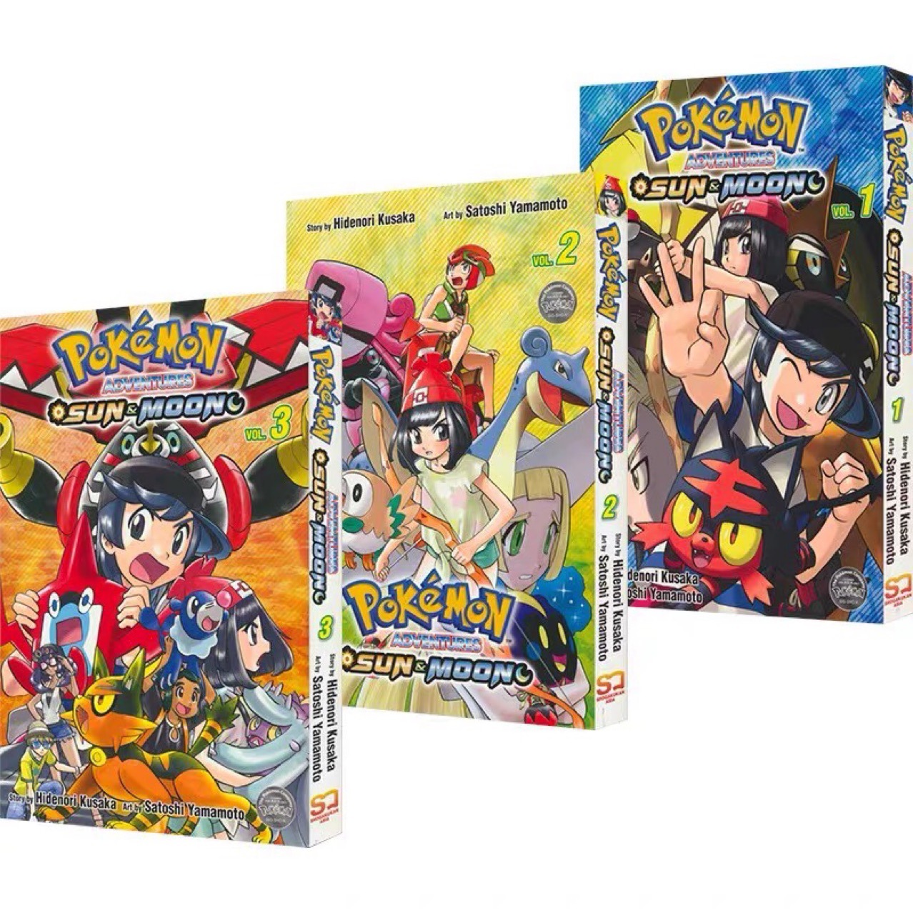 Pokemon Adventures Sun Moon精灵宝可梦特别篇太阳月亮3册漫画书