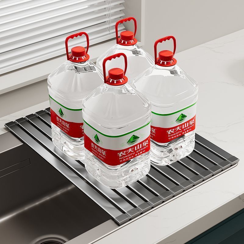 キッチンシンク排水ラックシンク食器収納ラック折りたたみ食器洗いマット食器排水バスケット収納ラック|undefined