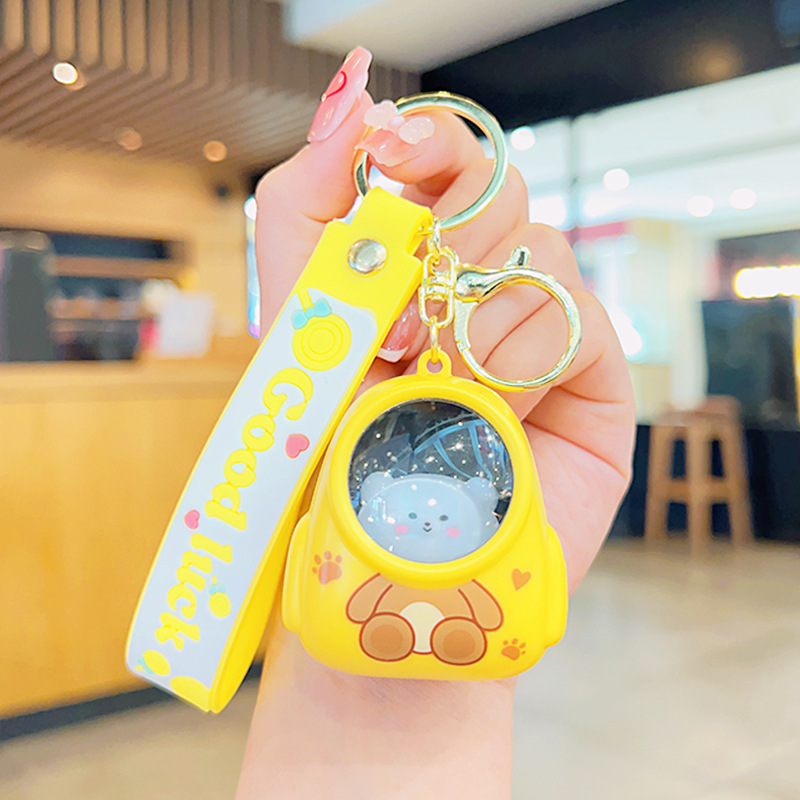 熊のかばんの小さい夜の明かりのキーホルダーのカバンのペンダントの創意的な雰囲気の明かりのキーチェーンの発光の贈り物insプレゼント