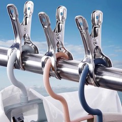 防風クリップ、洗濯クリップ、ステンレス製キルト乾燥クリップ、家庭用衣類乾燥ラック固定バックル、強力特大サイズ