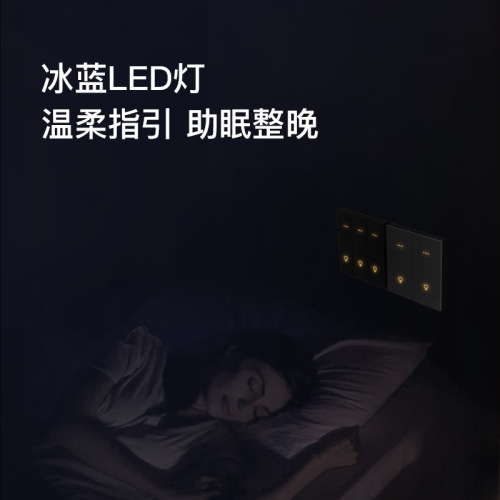 Xiaodu Hotel Smart Integrated Panel Switch Voice Zero Fire Bluetooth Mesh Networking Smart Homestay Hotel Switch