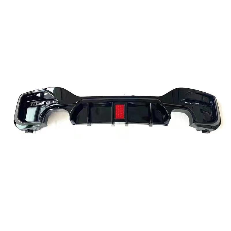Suitable for BMW 1 Series F20 rear lip with lights, square light car modification rear spoiler tail lip parts for 15-19 models