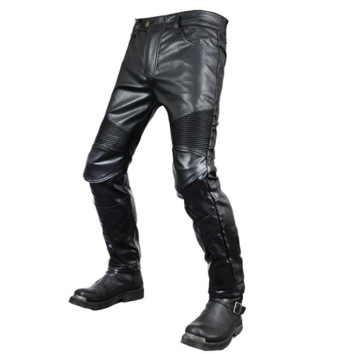 VOLERO motorcycle rider straight-leg riding pants anti-fall pants motorcycle waterproof windproof stretch leather pants racing pants