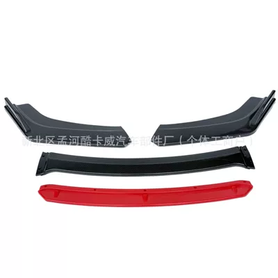 Other Car Modifications: Bumper Anti-Collision Corner Protector - carbon-pattern-red