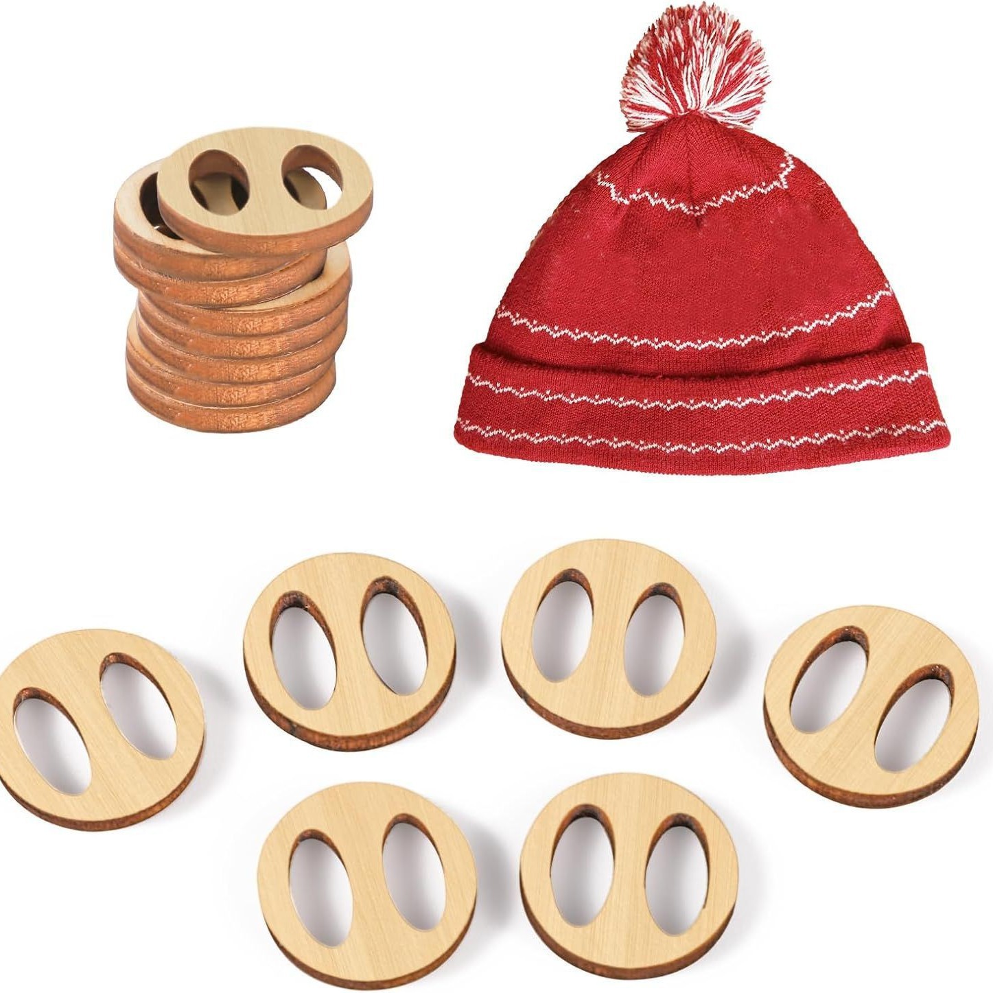 나무 - 둥근 구멍 모양