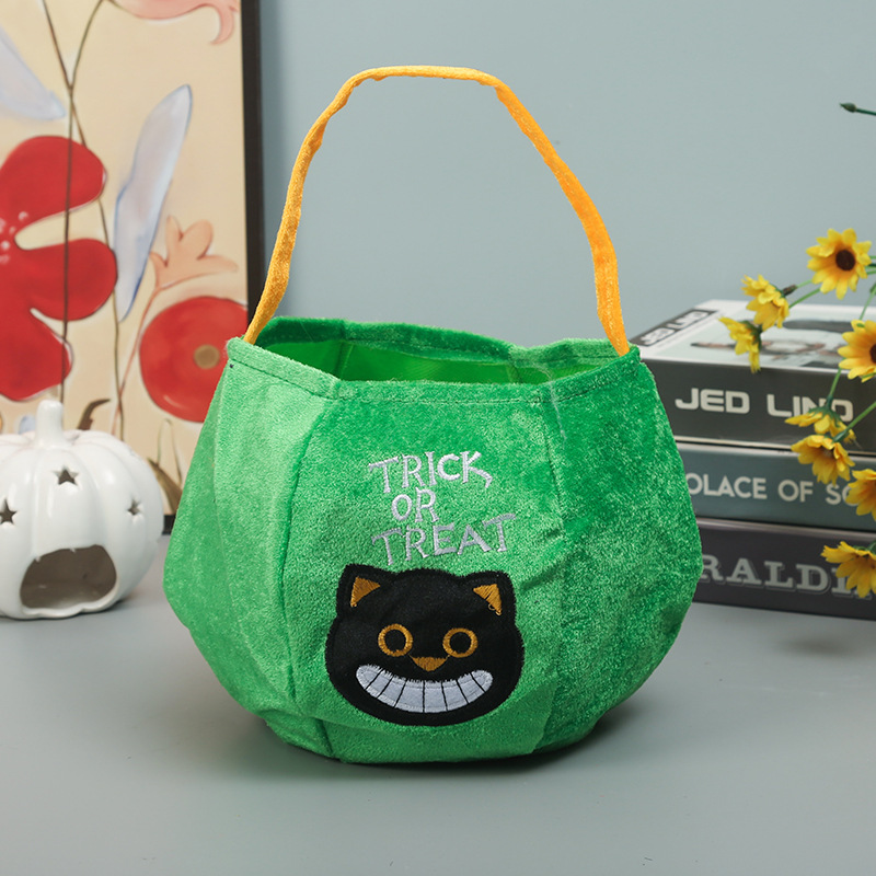Bolsas de dulces de Halloween, atmósfera de vacaciones, regalos de vestuario, bolsas de mano para niños de la escuela primaria, bolsas de azúcar