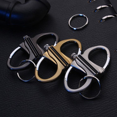 Metal Keychain Lighter挂件便携式登山扣钥匙扣金属煤油万次火柴